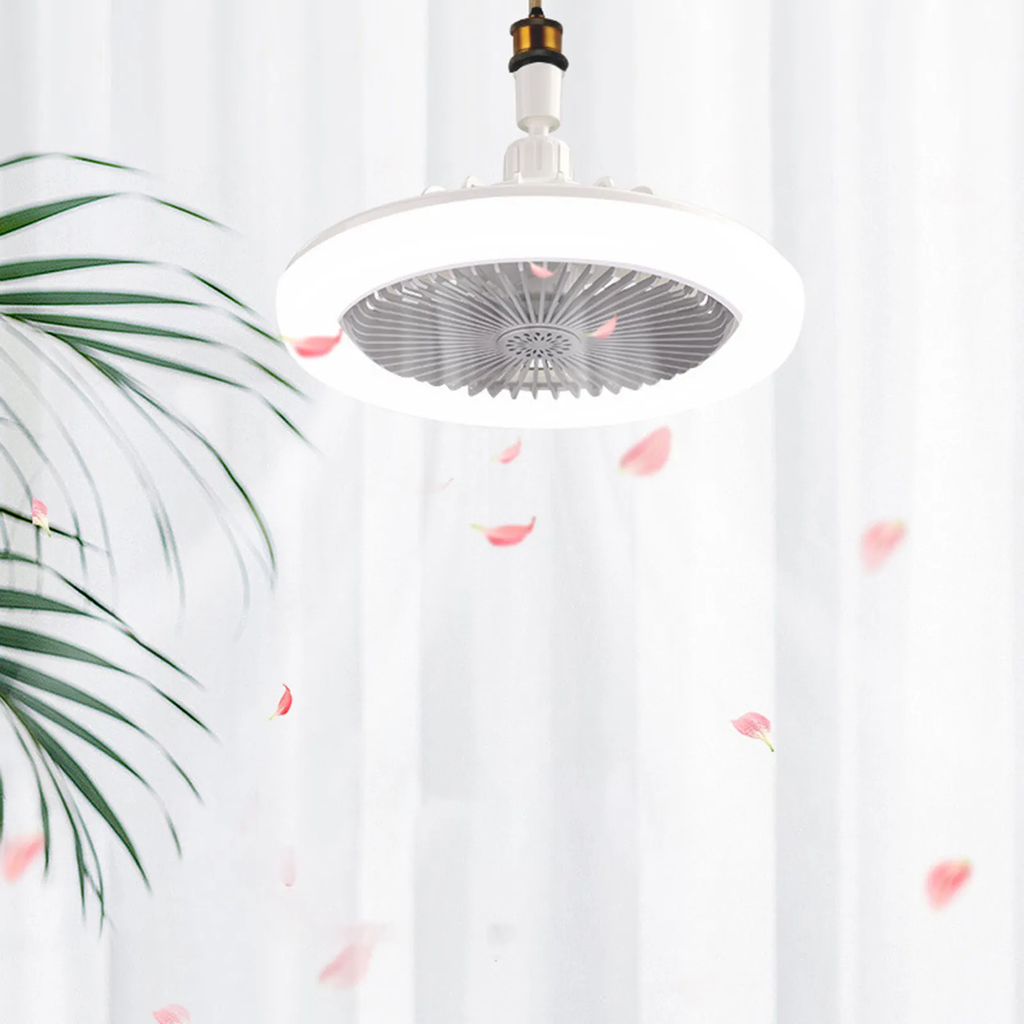 🔥 Ventilateur de plafond multifonctionnel 2 en 1 avec lumière – Compact, intelligent et élégant !